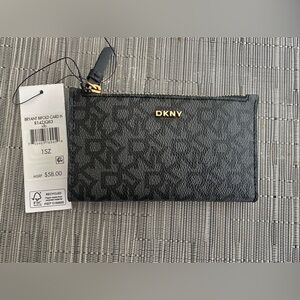DKNY Black Wristlet